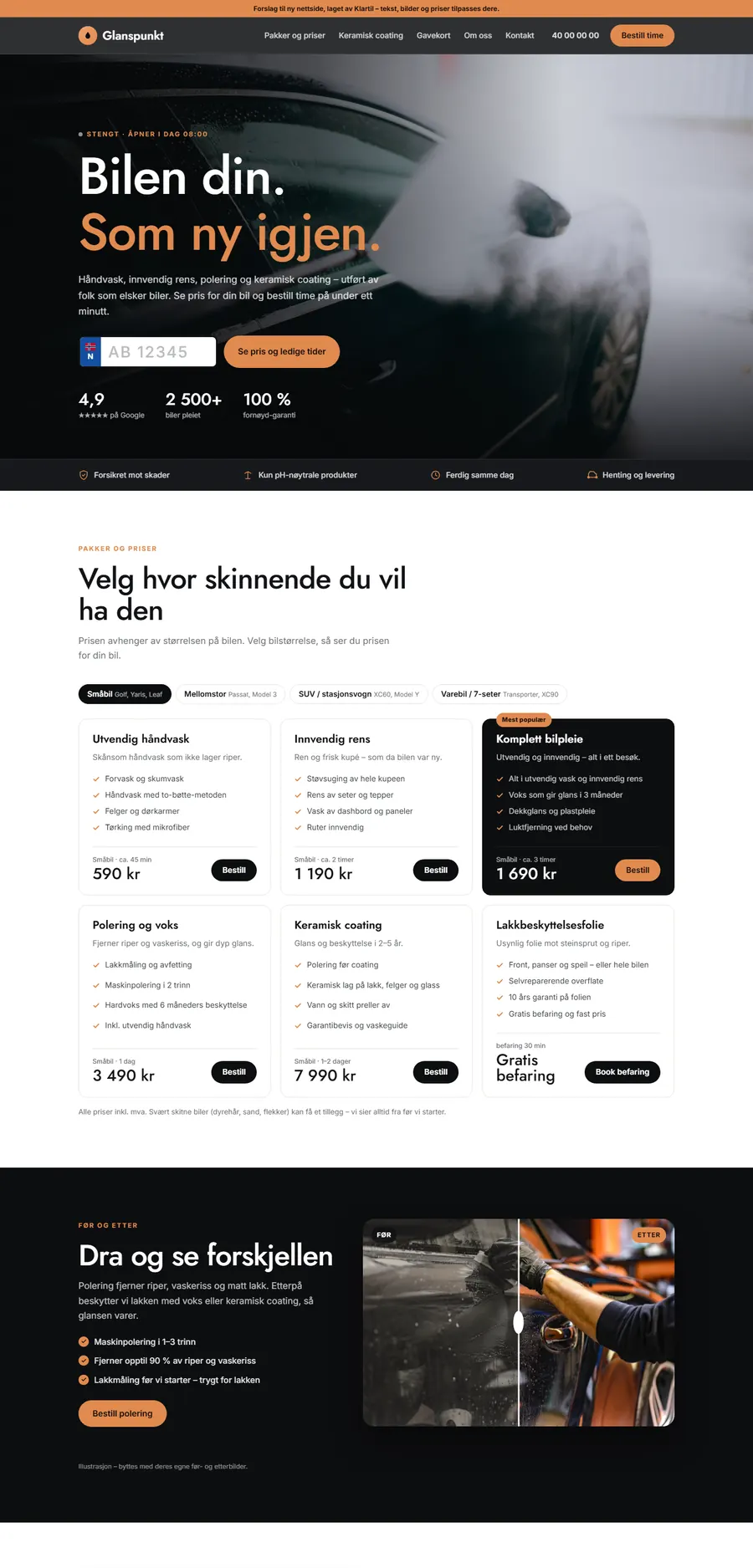 Forsiden til Glanspunkt på PC